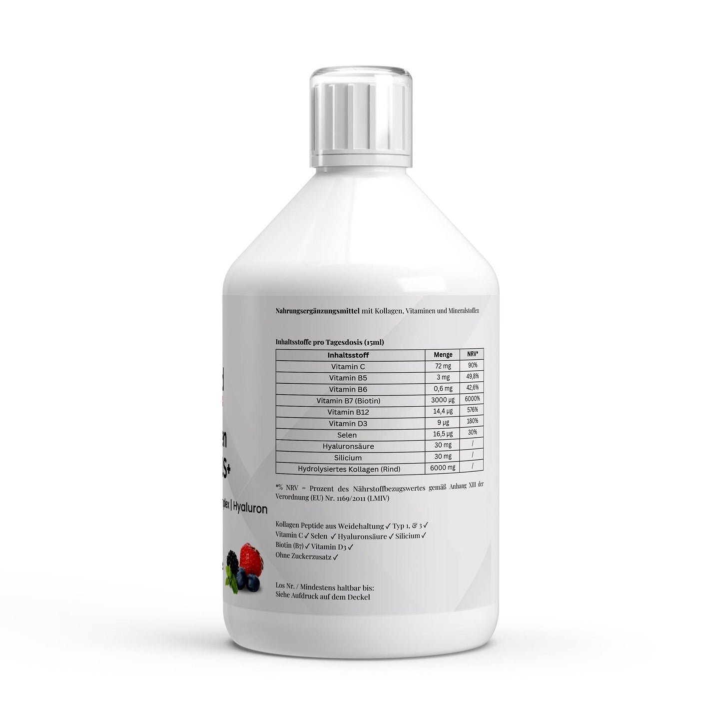 Kollagen Vital PLUS+ Shots - Kollagen, Hyaluronsäure, Silicium, Vitaminkomplex