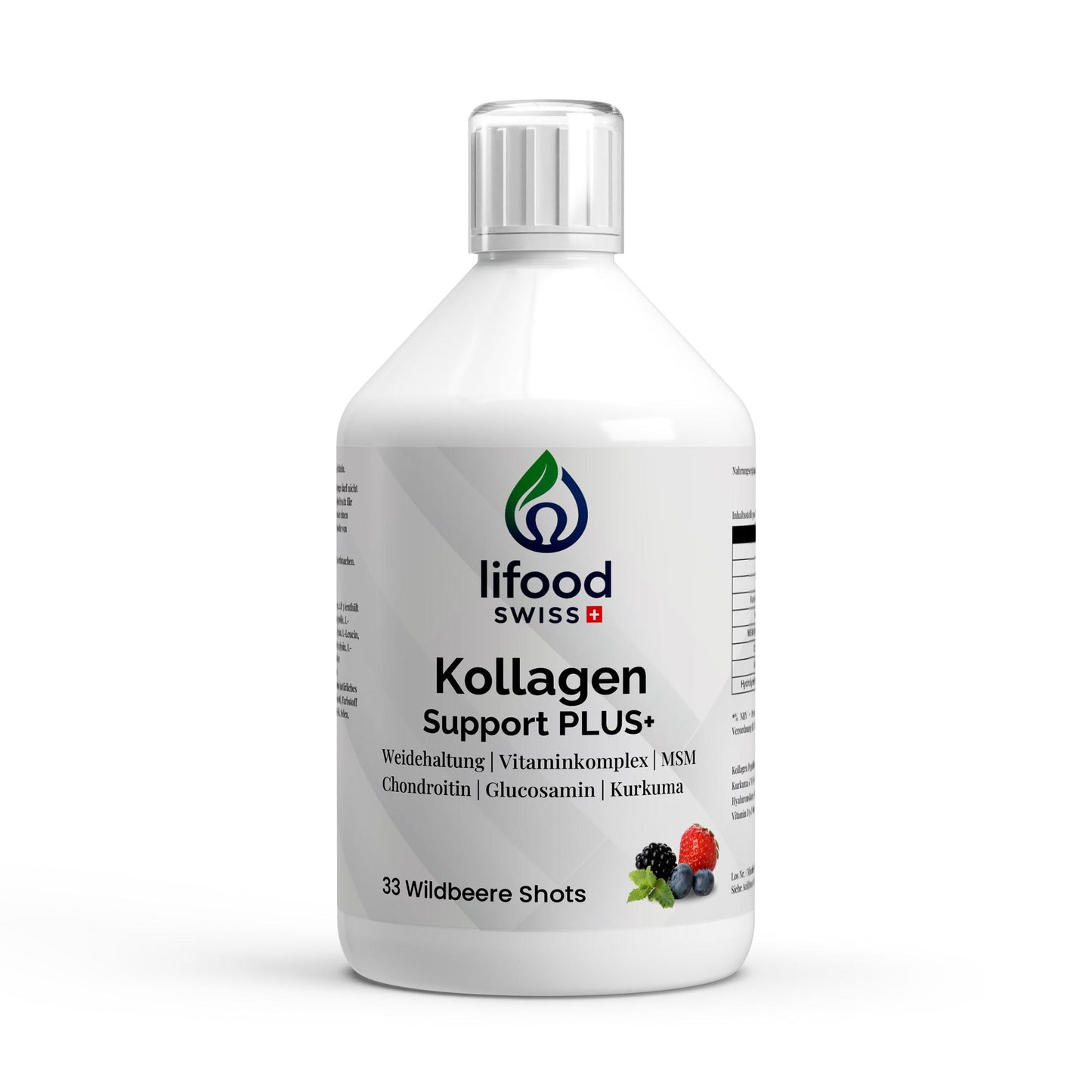 Kollagen Support PLUS+ Shots – Aktiv-Formel mit Kollagen, MSM, Kurkuma, Vitaminen