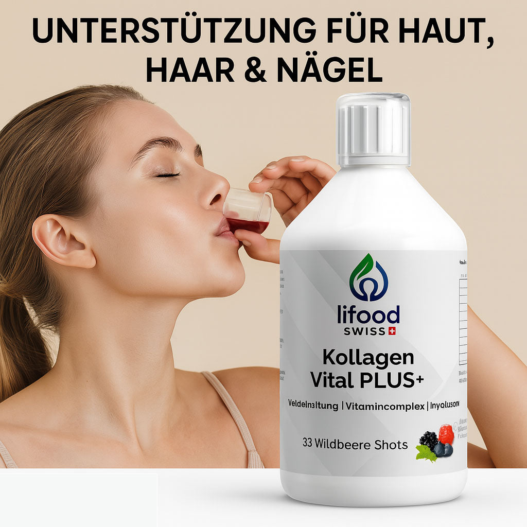 Kollagen Vital PLUS+ Shots - Kollagen, Hyaluronsäure, Silicium, Vitaminkomplex