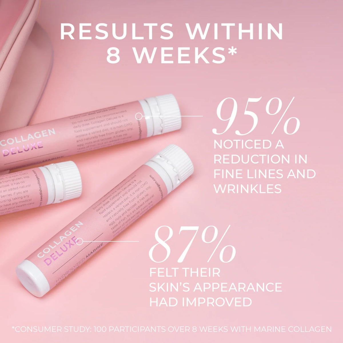 Collagen Deluxe Shots, Meereskollagen, Hyaluronsäure, Vitamin, Biotin, Aloe Vera - Lifood Swiss