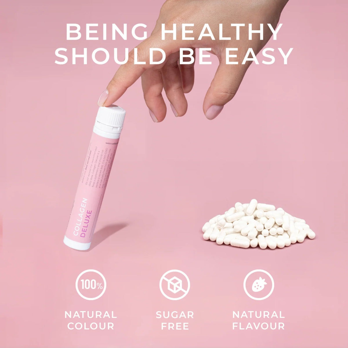 Collagen Deluxe Shots, Meereskollagen, Hyaluronsäure, Vitamin, Biotin, Aloe Vera - Lifood Swiss