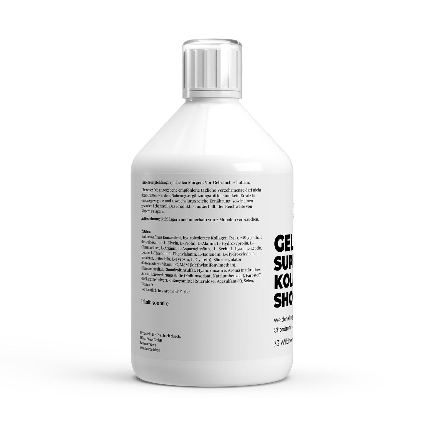 Gelenk Support Kollagen Shots – Aktiv-Formel mit Kollagen, MSM, Kurkuma & Vitaminen