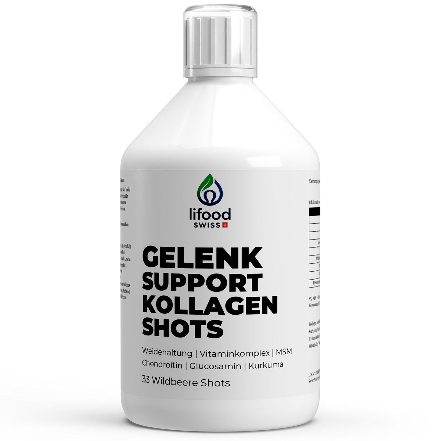 Gelenk Support Kollagen Shots – Aktiv-Formel mit Kollagen, MSM, Kurkuma & Vitaminen