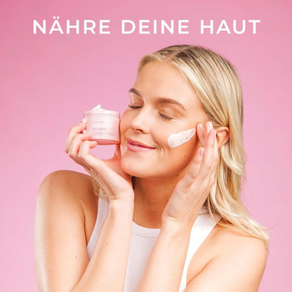 Collagen Anti - Aging Retinol Tagescreme I hydratisierte und glatte Haut I Vitamin E, Bio - Aloe Vera, Sheabutter, Jojobaöl - Lifood Swiss