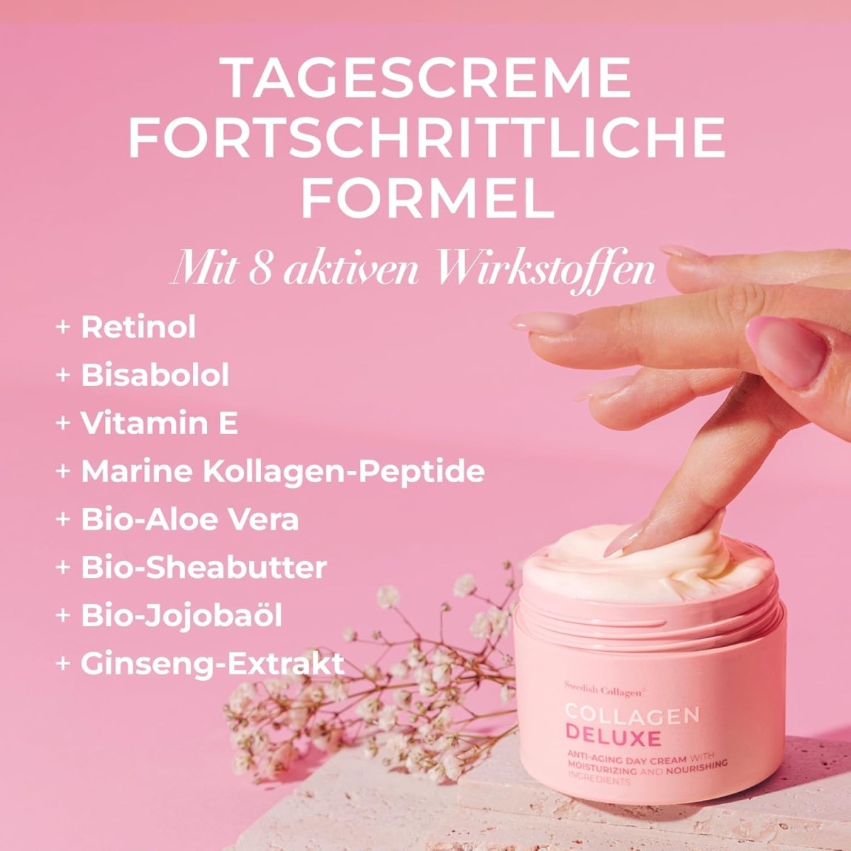 Collagen Deluxe Retinol Tages - und Nachtcreme I AM & PM Set I Hydratisierte und strahlende Haut I Retinol - Lifood Swiss