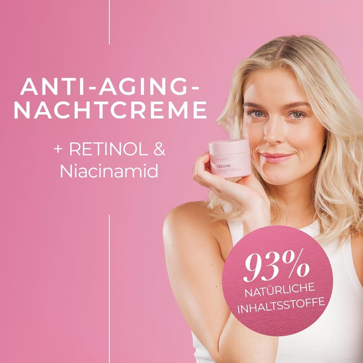 Collagen Deluxe Retinol Tages - und Nachtcreme I AM & PM Set I Hydratisierte und strahlende Haut I Retinol - Lifood Swiss