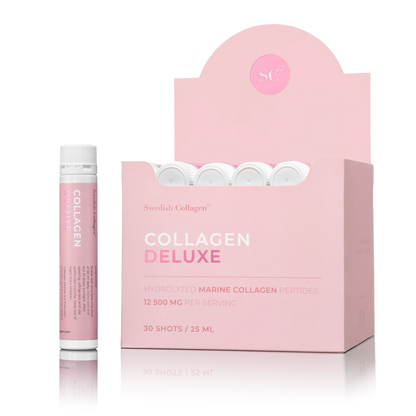 Collagen Deluxe Shots, Meereskollagen, Hyaluronsäure, Vitamin, Biotin, Aloe Vera - Lifood Swiss