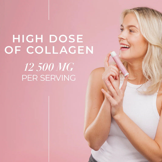 Collagen Deluxe Shots, Meereskollagen, Hyaluronsäure, Vitamin, Biotin, Aloe Vera - Lifood Swiss
