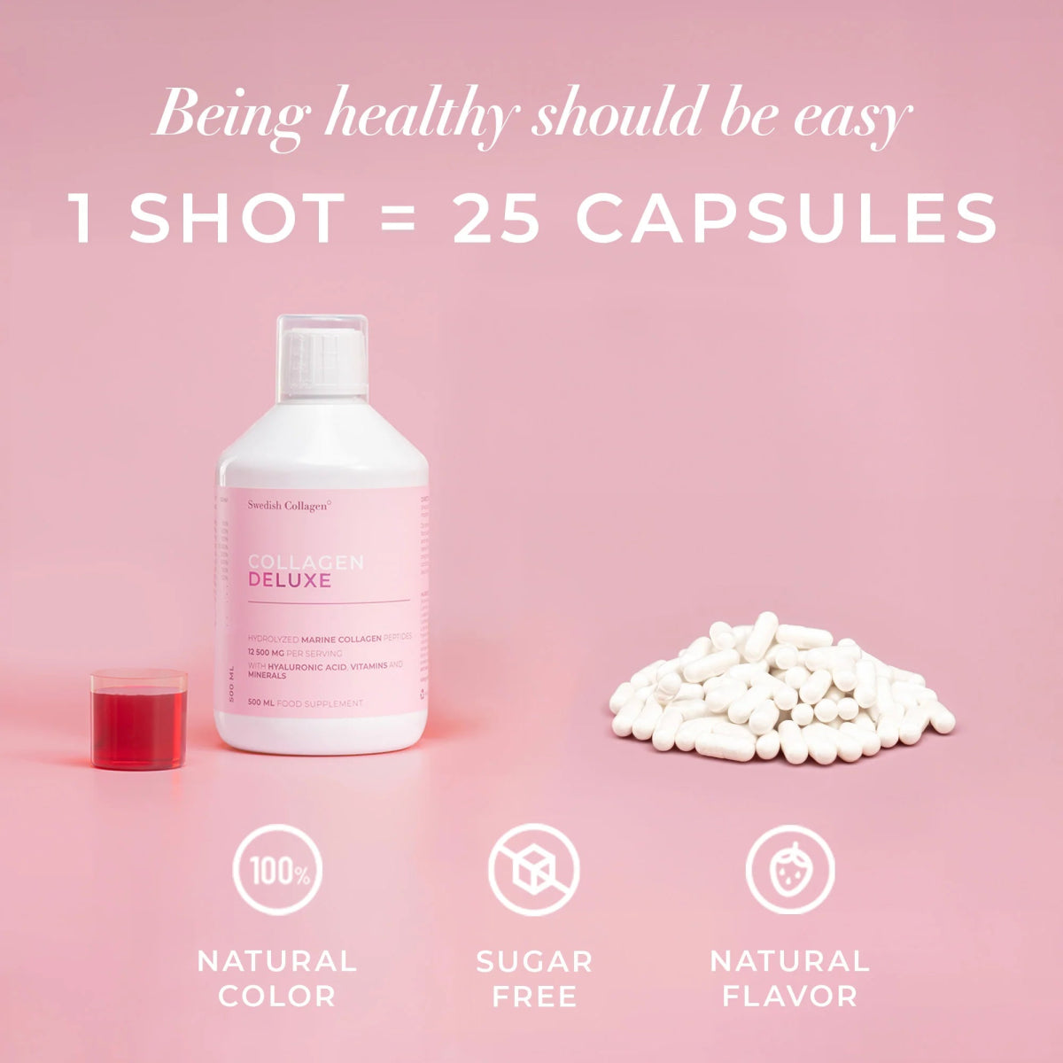 Meereskollagen, Hyaluronsäure, Vitamin, Biotin, Aloe Vera - Lifood Swiss