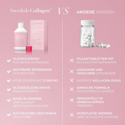 Meereskollagen, Hyaluronsäure, Vitamin, Biotin, Aloe Vera - 500ml - Lifood Swiss