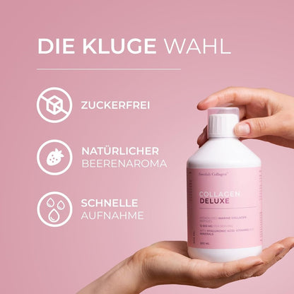 Meereskollagen, Hyaluronsäure, Vitamin, Biotin, Aloe Vera - 500ml - Lifood Swiss